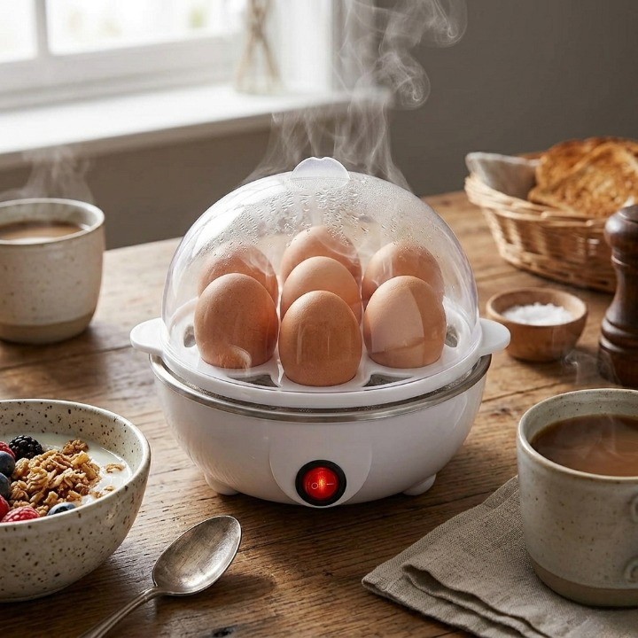 Cozedor de Ovos Multifuncional Egg Cooker 110v - Tenha mais praticidade na cozinha