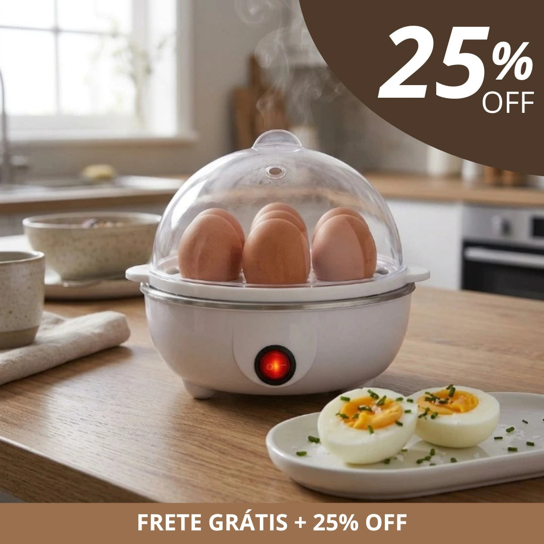 Cozedor de Ovos Multifuncional Egg Cooker 110v - Tenha mais praticidade na cozinha